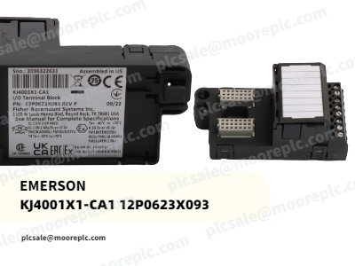 Emerson KJ4001X1-CA1 12P0623X093: بلوک ترمینال ورودی/خروجی مقاوم برای محیط‌های صنعتی پر تقاضا